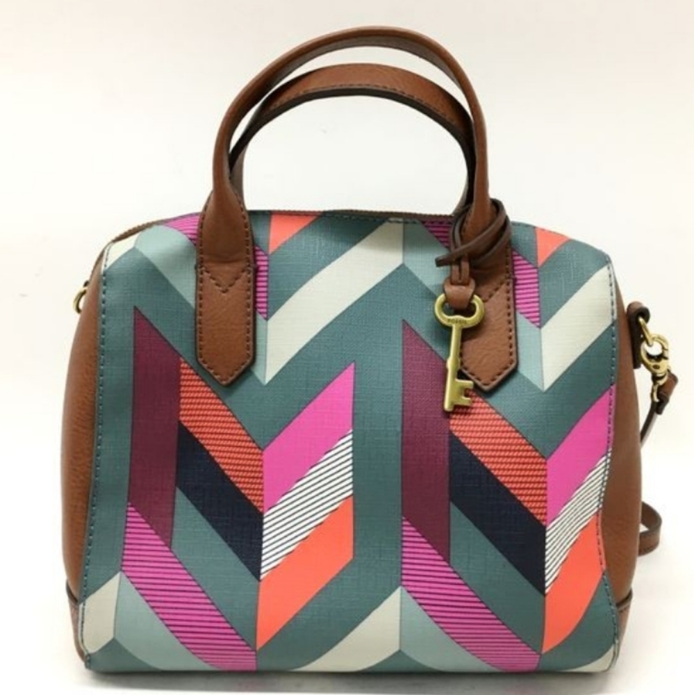 Fossil Fiona Satchel with Key Fob